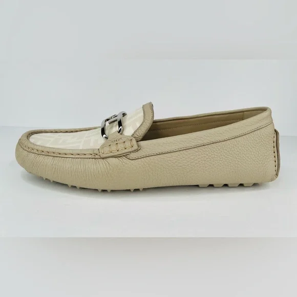 Fendi O'Lock FF Jacquard Logo Driving Leather Shoes UK 10 - US 11 - EU 44